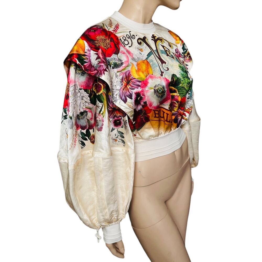 Zimmermann Clothing Ready to Wear Wonderland Billow Top S Bouquet Garden Floral - Picture 13 of 15